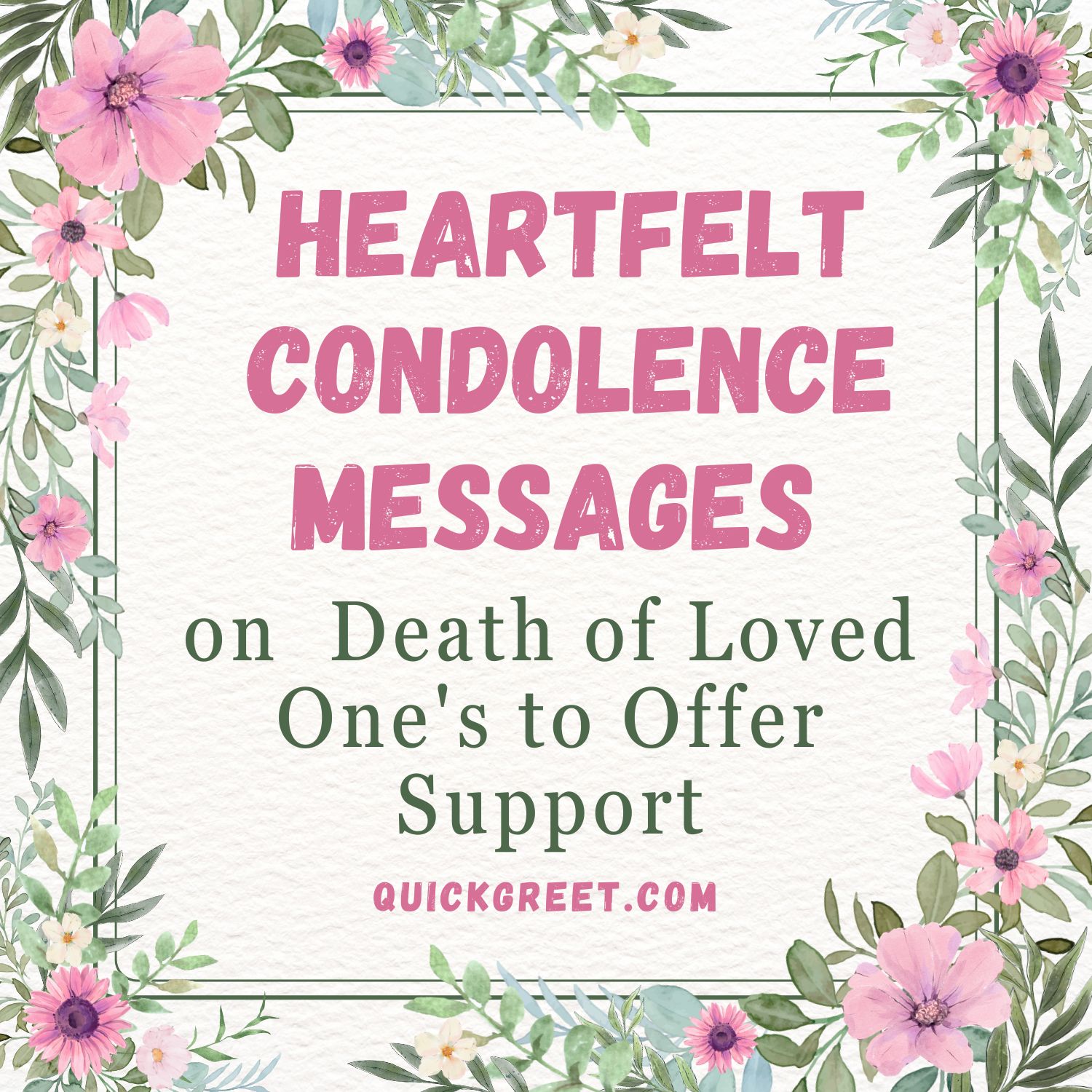 Heartfelt Condolence Messages on death featured image