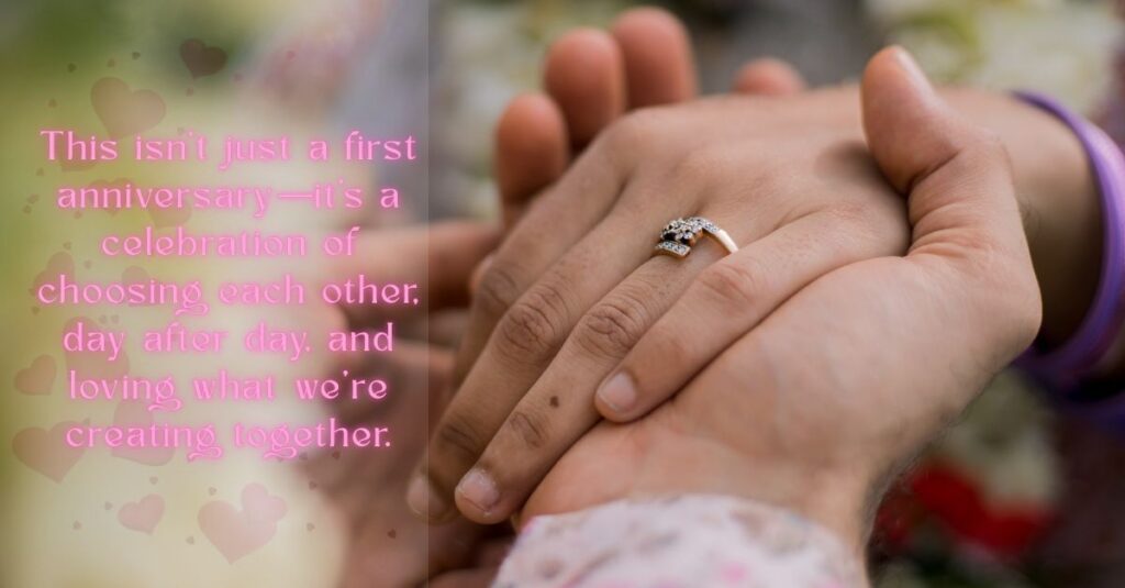 First Wedding Anniversary Wishes for partner