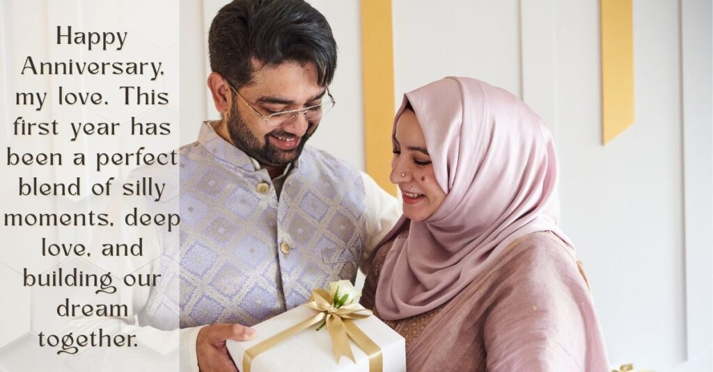 First Wedding Anniversary Wishes for husband