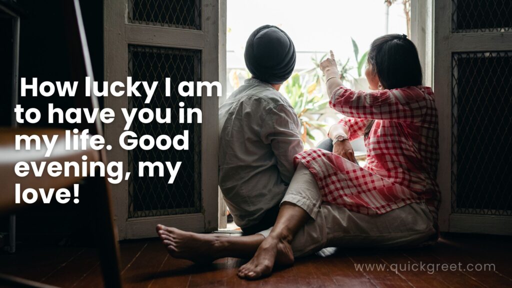 Romantic good evening message for my wife
