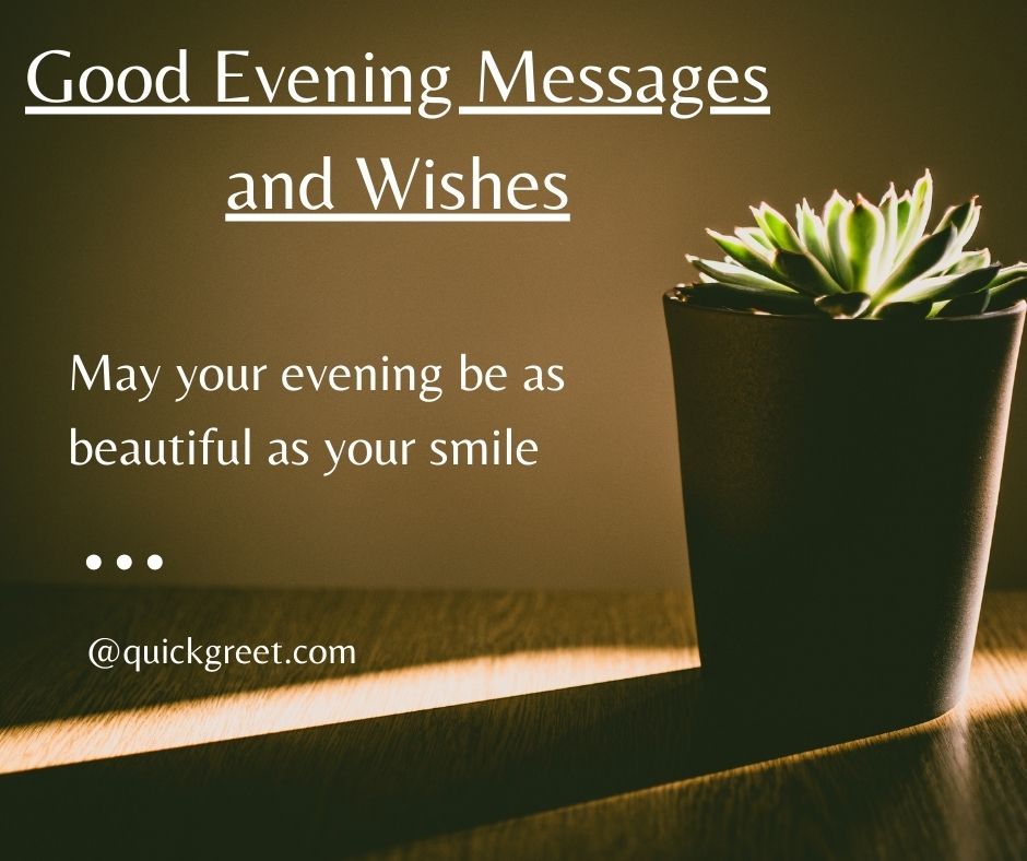 Good evening messages for you love