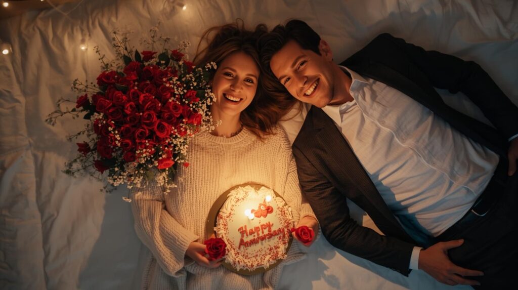  Seventh anniversary for couple