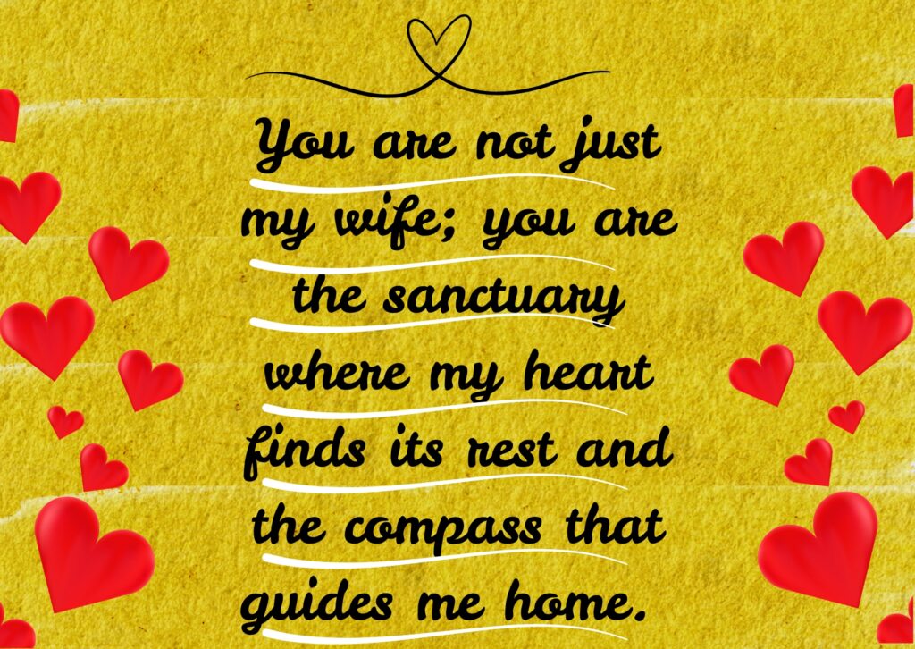 deep love and trust message for my wife