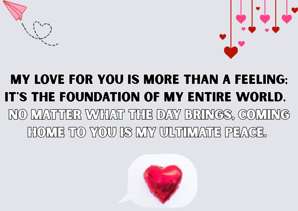 heart touching love and trust message for my wife