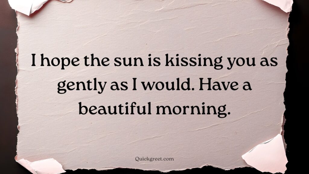 Romantic Good morning Text for her