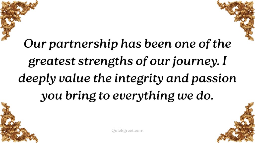 Thank You Messages for Business Partners